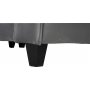 Soffa 250 cm bred m�rkgr� sammet 114 cm djup