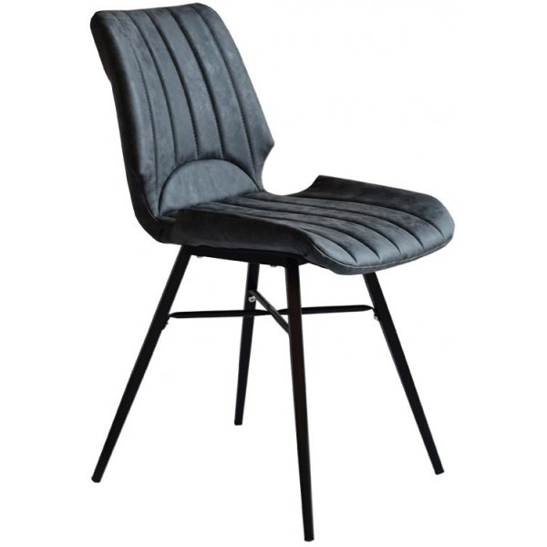 Unique Stol - Antracit vintage l�der (Pu)