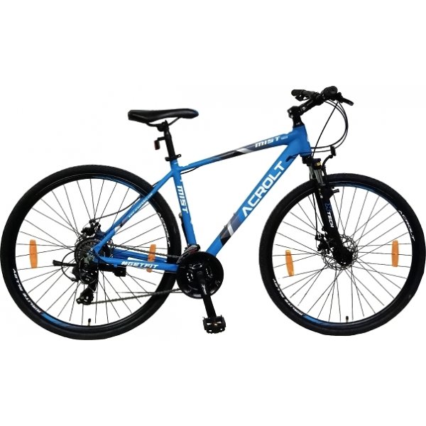 Mountainbike Hybrid Mist 700C 28\\\" - Bl/svart