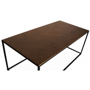 Toppskiva 120x60 cm m�rkbrun fiskbensm�nster
