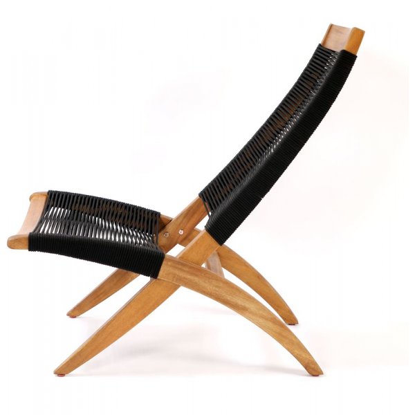 Lekvall stol - Svart rep/Akacia