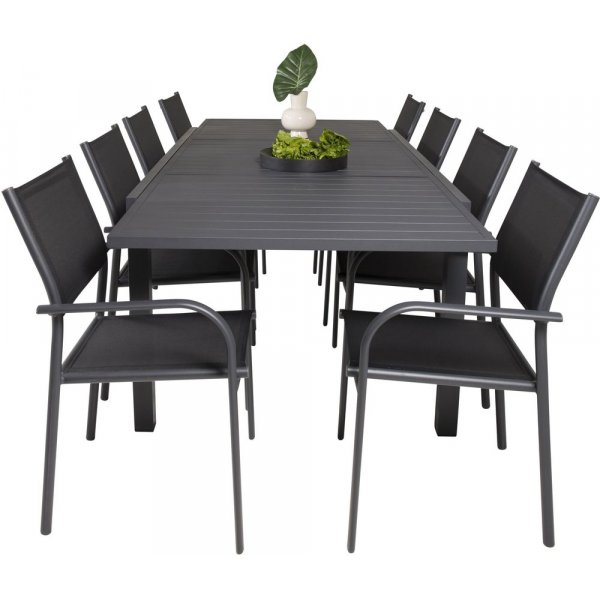 Holma Matgrupp (160x100) - Svart - 8 Stolar Holma Matgrupp (160x100) - Svart - 8 Stolar