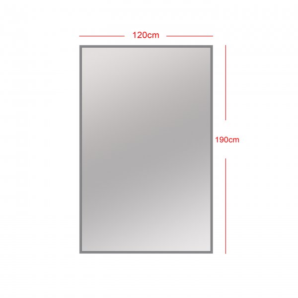 Spegel Orlando 190 x 120 cm - Krom ram