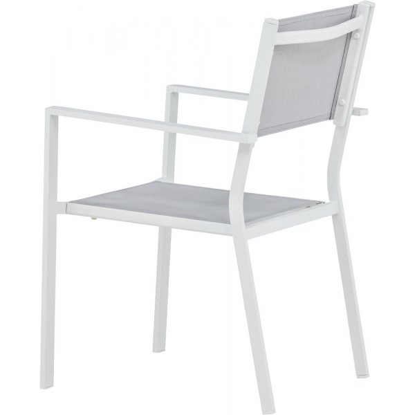 Chania Gartenstuhl - Grau/Weiß Chania Gartenstuhl - Grau/Weiß