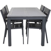 Ekenäs Matgrupp (152x90) - Svart/Grå - 4 Stolar Ekenäs Matgrupp (152x90) - Svart/Grå - 4 Stolar