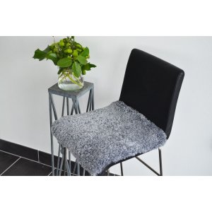 Curly stolsdyna f�rskinn Silvergr�