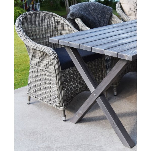 Scottsdale Esstisch 150 cm - Shabby Chic Grau Scottsdale Esstisch 150 cm - Shabby Chic Grau