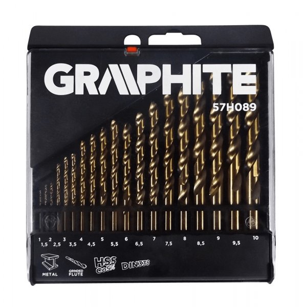 Borrsats HSS-Co, 1,0 - 10,0 mm - 19 delar Borrsats HSS-Co, 1,0 - 10,0 mm - 19 delar