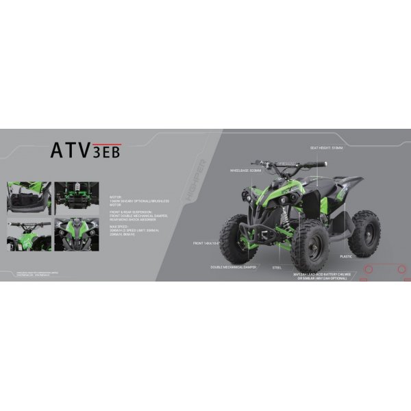 Mini-Quad - 1060 W + Schlosskette Mini-Quad - 1060 W + Schlosskette