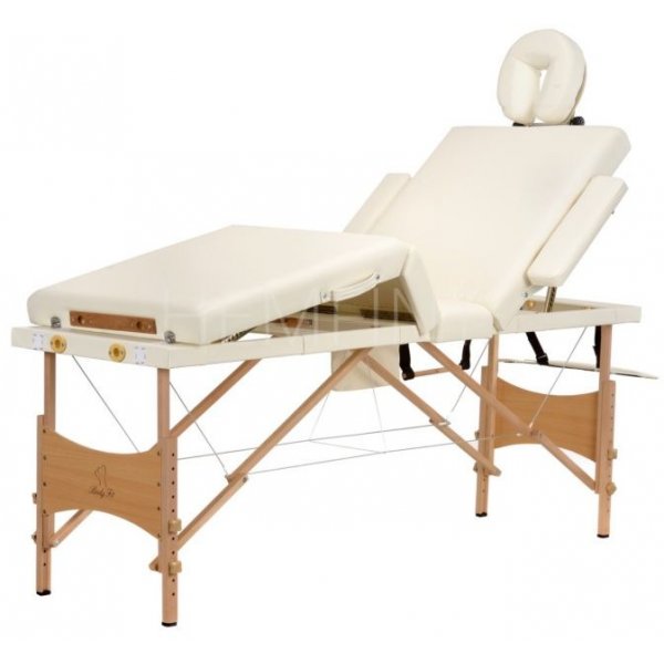 Massagebnk med trben - 4 zoner - Enfrgad