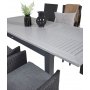 Ekens Matgrupp (152x90) - Svart/Gr - 6 Stolar