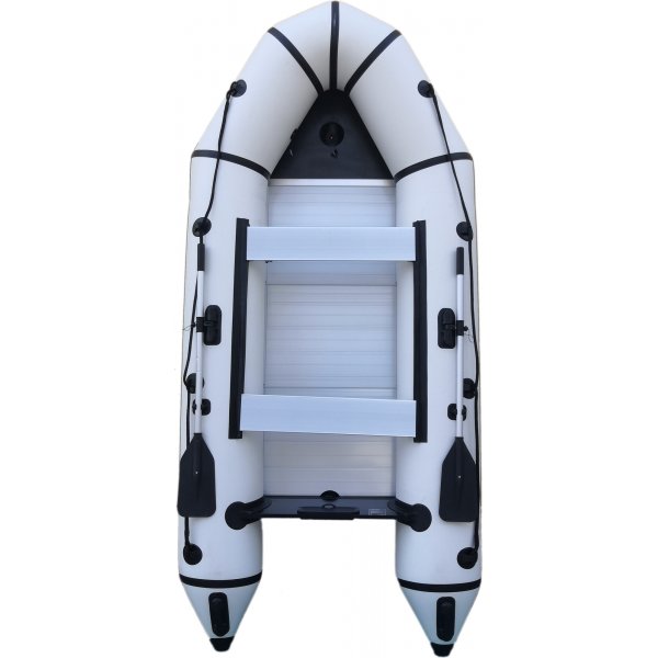 Gummibt 330 cm - Svart och Vit
