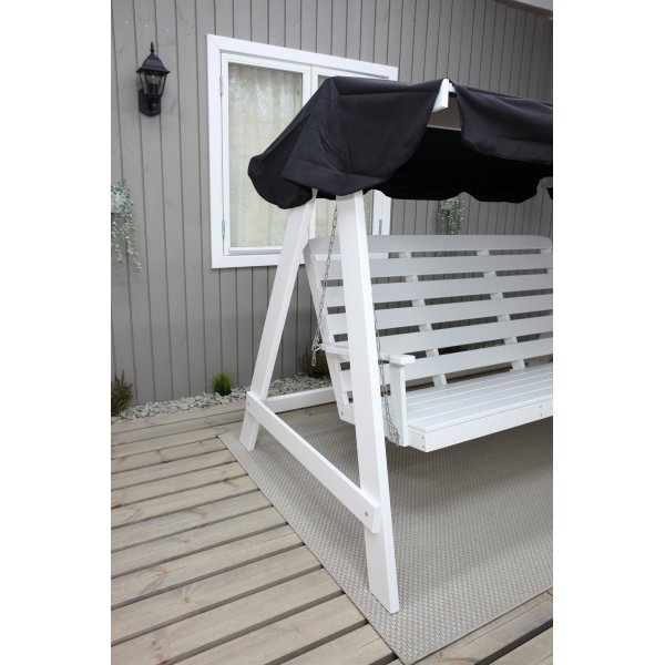 Hängematte Pelle - Weiß/Schwarz + Reinigungsspray für Gartenmöbel Hängematte Pelle - Weiß/Schwarz + Reinigungsspray für Gartenmöbel