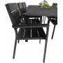 Holma Matgrupp (160x100) - Svart - 8 Stolar