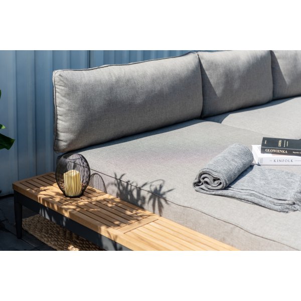 Lifestyle Garden Topaz Loungegruppe mit Tagesbett - Grau/Teak