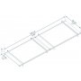 Canopia Nancy Entrtak 0,9 x 3 - Gr/klarglas
