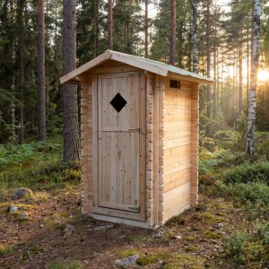 Utedass tr� 128x102x217,8cm - Ventilation & v�dert�ligt tak