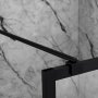 Duschv�gg 80x210cm | 6mm s�kerhetsglas | Svarta profiler