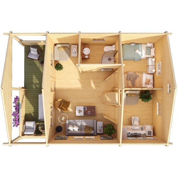 Fritidshus Signe B - 38,3 m² Fritidshus Signe B - 38,3 m²