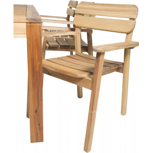 Pr�ssebo Matgrupp (200x90) - Natur - 6 Stolar