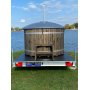 Trailer med vildmarksbad - Brndeopvarmning