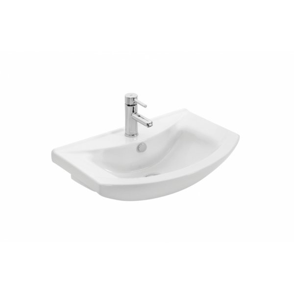 Badrumsmöbler Ritmo 55 - Smoked Oak med spegelskåp Badrumsmöbler Ritmo 55 - Smoked Oak med spegelskåp