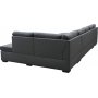 U-soffa Solna v�ndbar - 367 cm - m�rkgr�