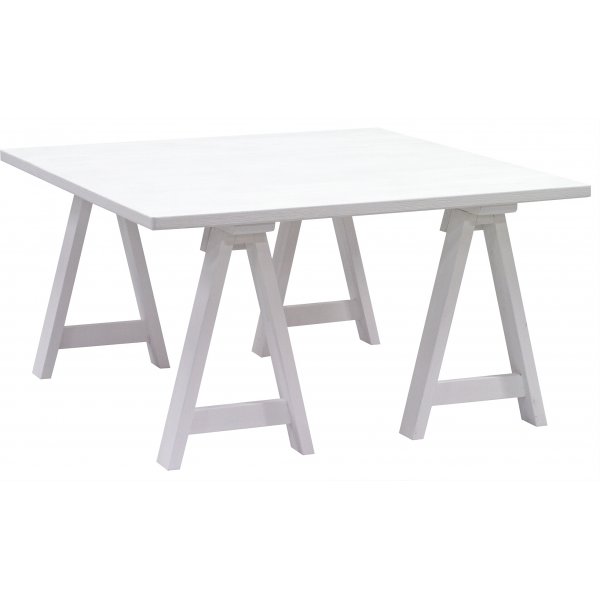 Ziro vitt soffbord 90x90 cm