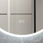 Rund badrumsspegel 120 cm med LED-belysning, anti-fog & touch-styrning Rund badrumsspegel 120 cm med LED-belysning, anti-fog & touch-styrning