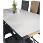 Tornsborg Matgrupp (200x100) - Svart/Gr - 6 Stolar