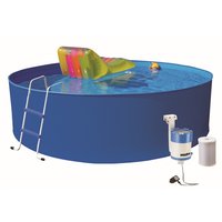 Pool med plåtsarg & reningsverk - 350 x 90 cm Pool med plåtsarg & reningsverk - 350 x 90 cm