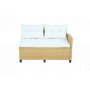 Utesoffgrupp med divan & f�t�lj | Loungeset i konstrotting | Beige