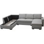 U-soffa Solna med f�rvaring - 309 cm - ljusgr�