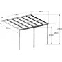 Altantak 370 x 250 x 212 cm - Vit
