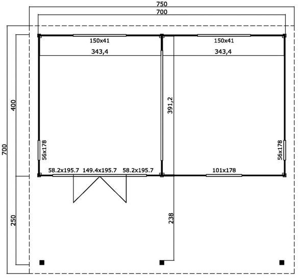 Fritidshus Alf - 47,5 m² Fritidshus Alf - 47,5 m²