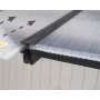 Canopia Olympia Altantag i Aluminium 3 x 6 - Mrkegr/klart glas