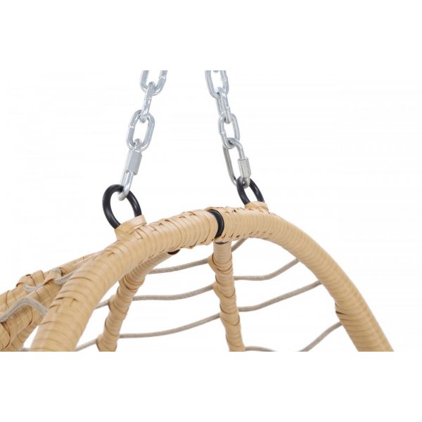 Hngstol Lugo - Svart/beige