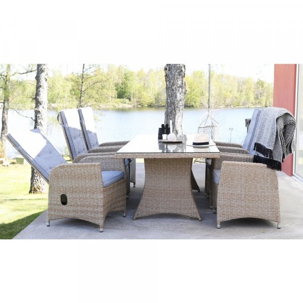 Matgrupp Sienna: Matbord inklusive 6 st Sienna ftljer