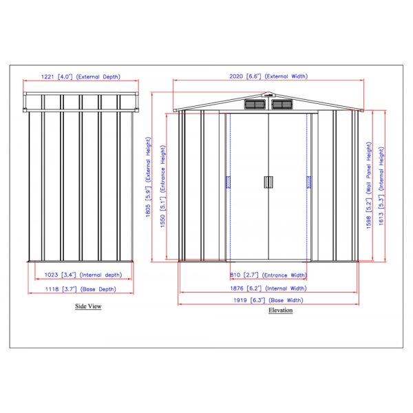Förråd ECO Shed - 2,1 m² Förråd ECO Shed - 2,1 m²