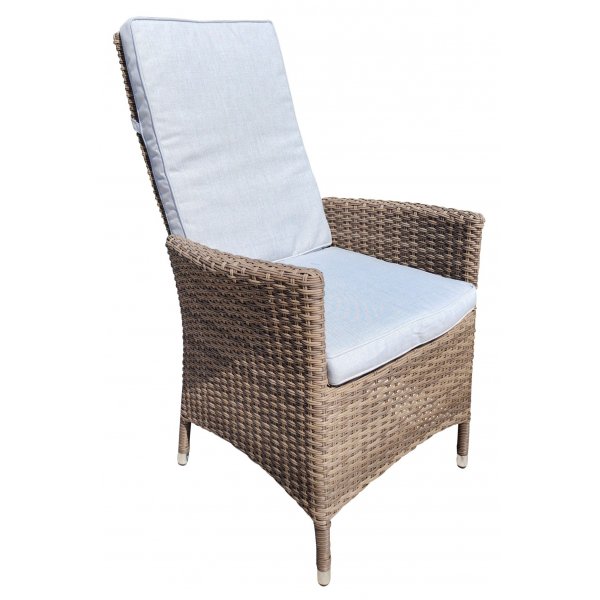 Sienna Gartenmöbelgruppe mit 6 verstellbaren Stühlen und Esstisch Sienna Gartenmöbelgruppe mit 6 verstellbaren Stühlen und Esstisch