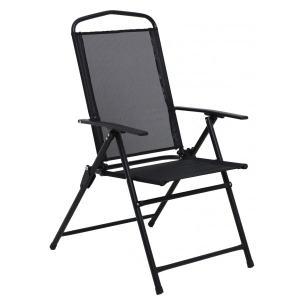 Komplett matgrupp utomhus 6 positionstolar & parasol