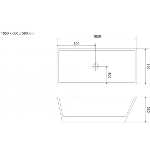 Badkar Waipio valley - 165 cm