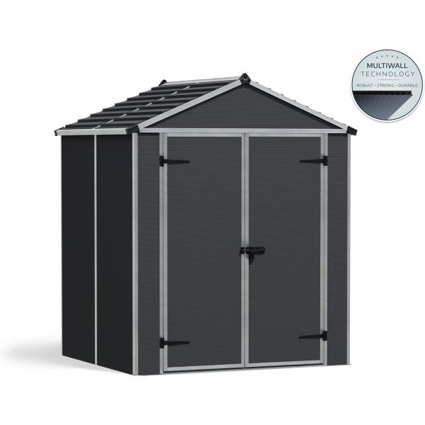 Canopia Rubicon Ultrahållbar Redskapsbod 2,8 m² - Mörkgrå Canopia Rubicon Ultrahållbar Redskapsbod 2,8 m² - Mörkgrå