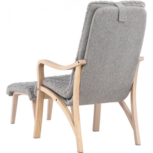 F�r� loungestol - Ljusgr�/Whitewash