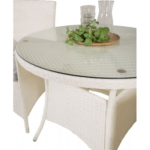 Frubol Matgrupp (ø90) - Vit - 2 Stolar Frubol Matgrupp (ø90) - Vit - 2 Stolar