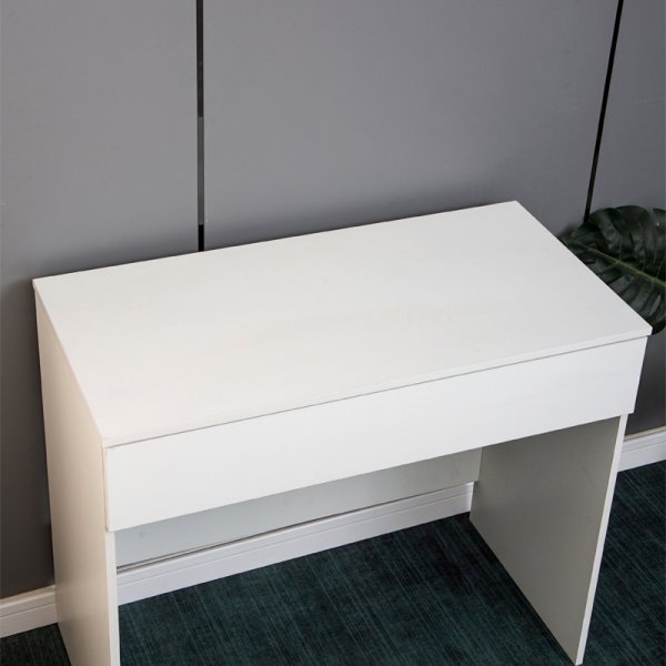 Sminkbord vitt med f�rvaring 90 cm bred