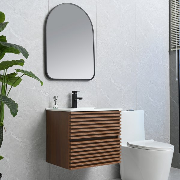 Badezimmermöbel Venedig 60 cm - Dunkles Holz Badezimmermöbel Venedig 60 cm - Dunkles Holz