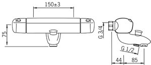 Oras Badkarsblandare Optima 7140 Oras Badkarsblandare Optima 7140