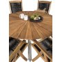 Salstad Matgrupp (140) - Natur/Silver - 6 Stolar