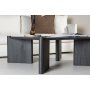 Rogaland soffbord 100 x 100 cm - Svart